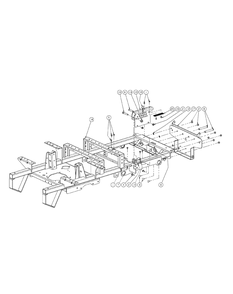 Frame Assembly (2008 And Before) Diagram and Parts List for M60-KH 53AH8CT6050-30HP-OHV Cub Cadet Lawn Tractor